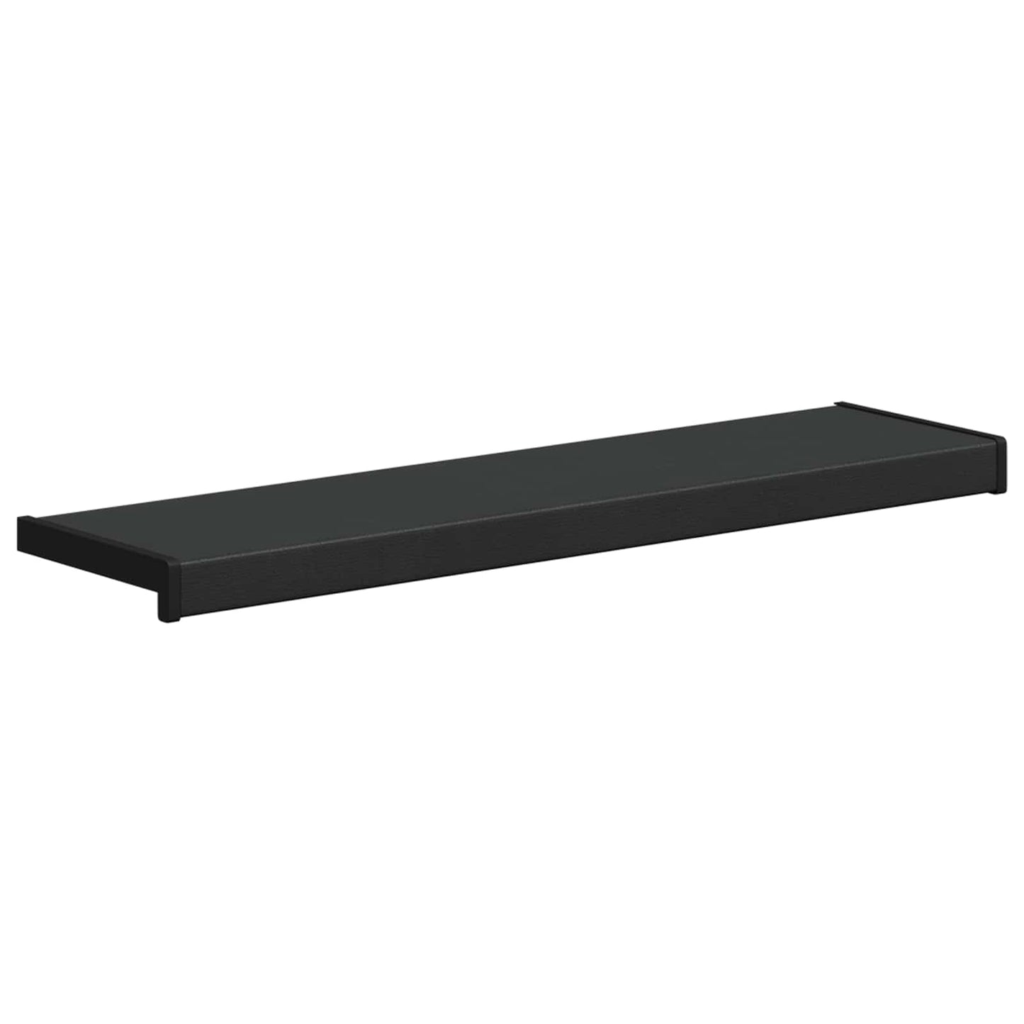 Fensterbank Schwarz mit Holzmaserung 60 x 25 x 4,5 cm PVC