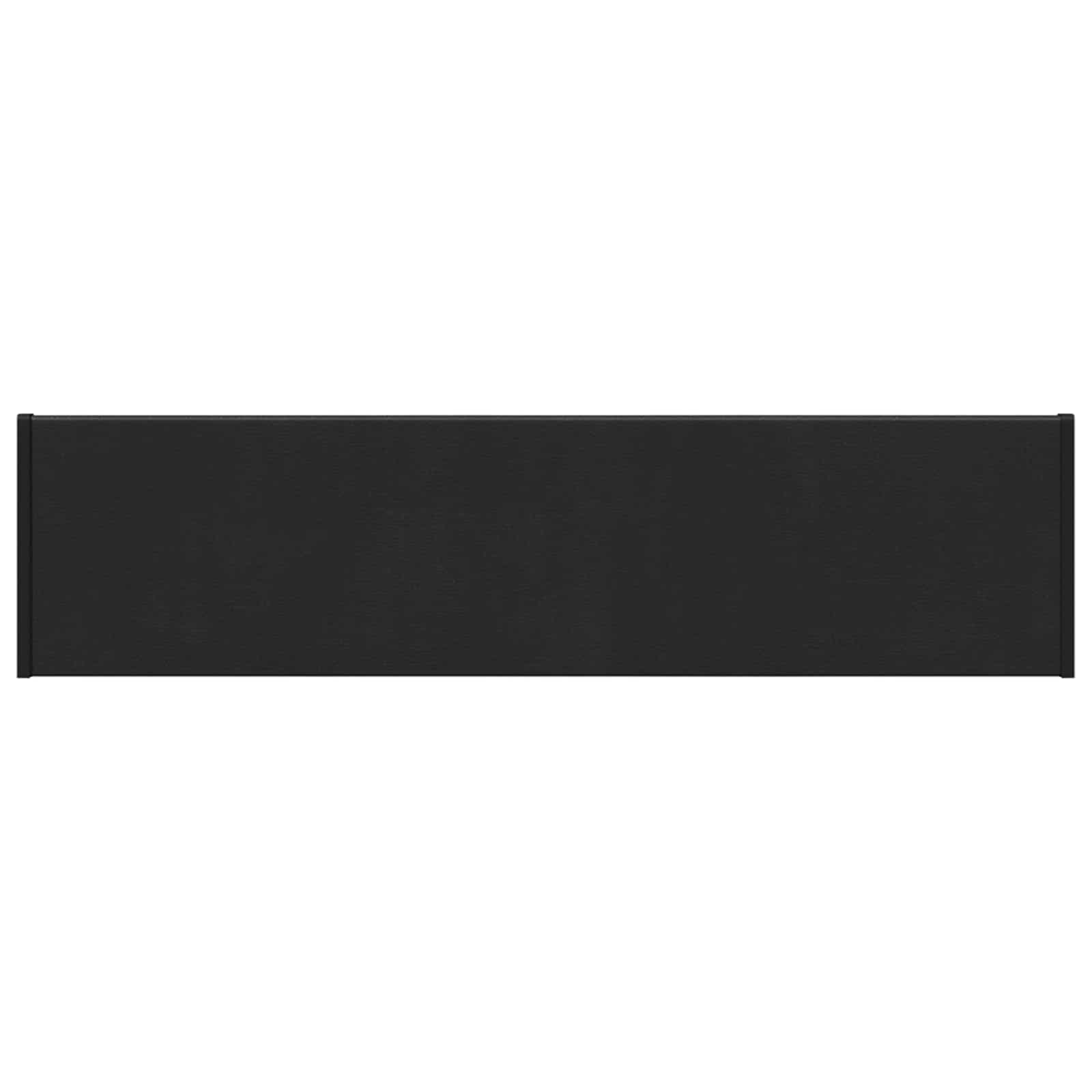 Fensterbank Schwarz mit Holzmaserung 60 x 25 x 4,5 cm PVC