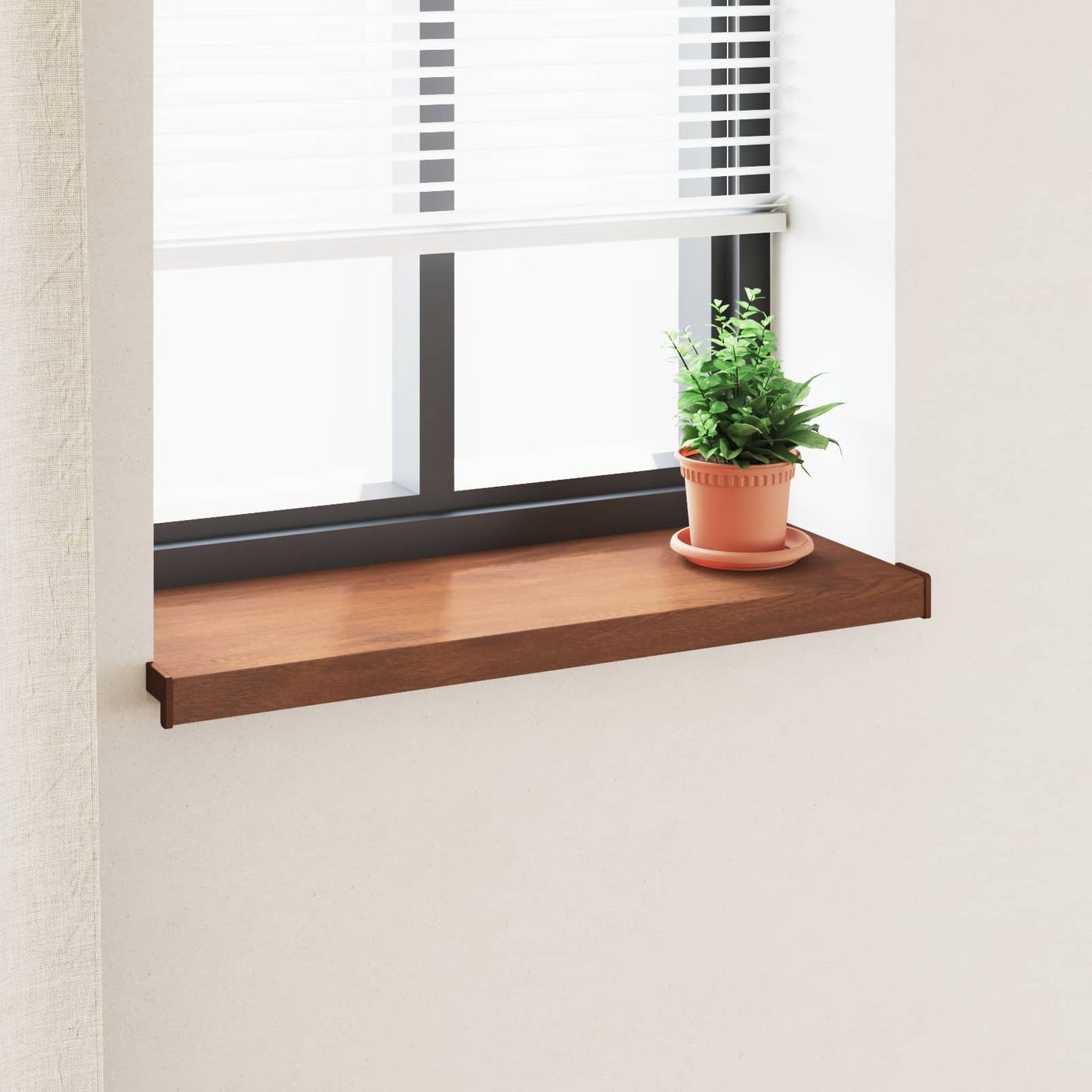 Fensterbank Braunes Holz 60 x 30 x 4,5 cm PVC