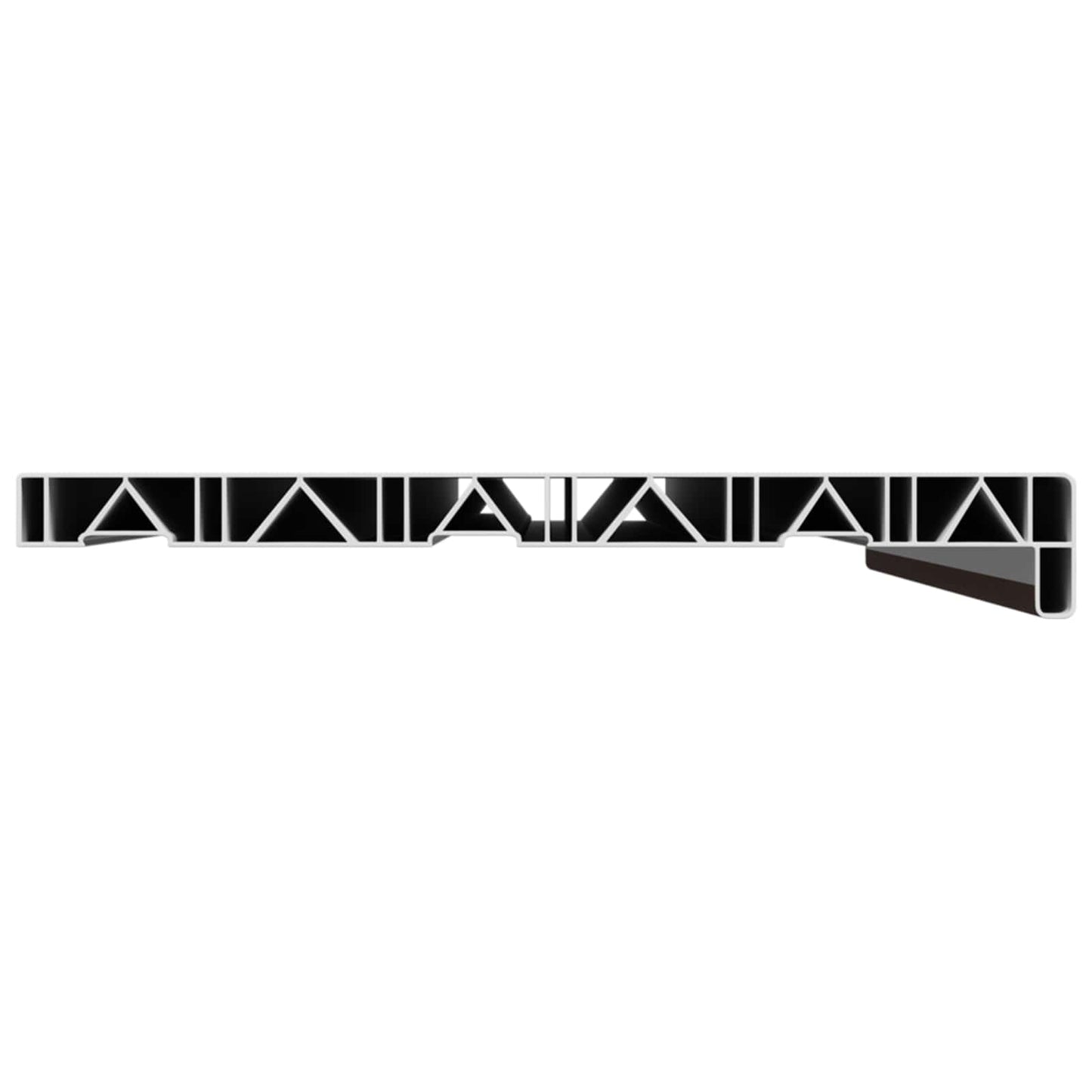 Fensterbank Braunes Holz 60 x 30 x 4,5 cm PVC