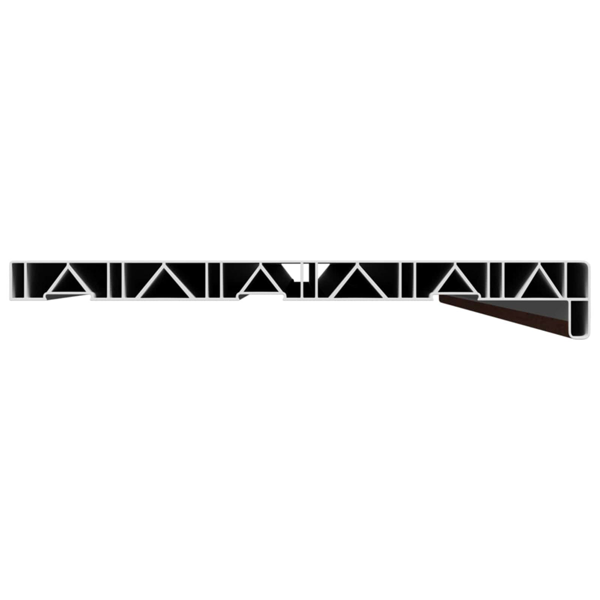 Fensterbank Braunes Holz 120 x 30 x 4,5 cm PVC
