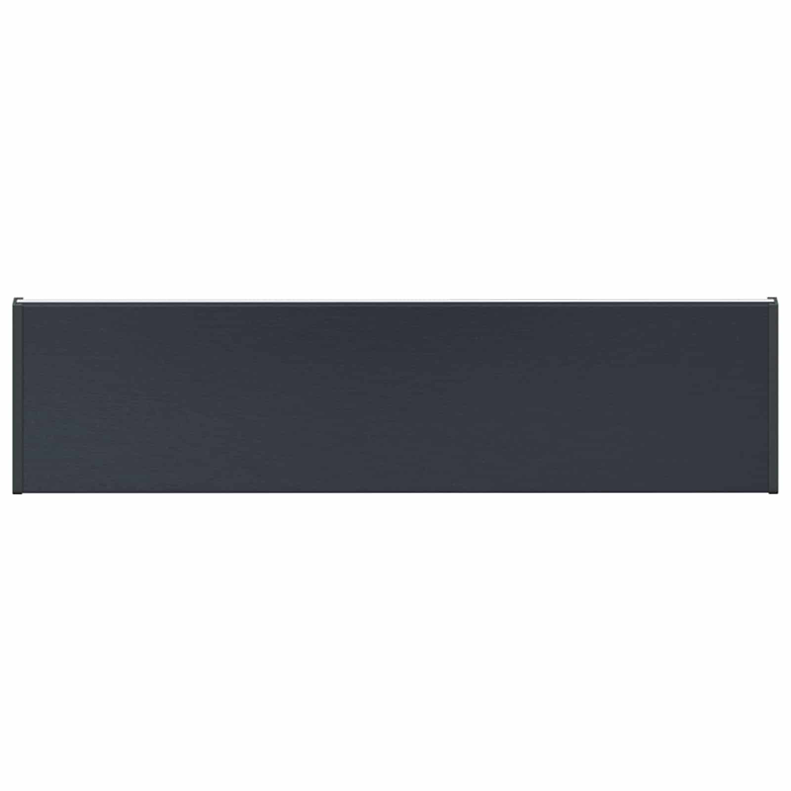 Fensterbank Anthrazit mit Holzmaserung 60 x 20 x 4,5 cm PVC