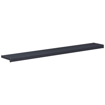 Fensterbank Anthrazit mit Holzmaserung 120 x 20 x 4,5 cm PVC