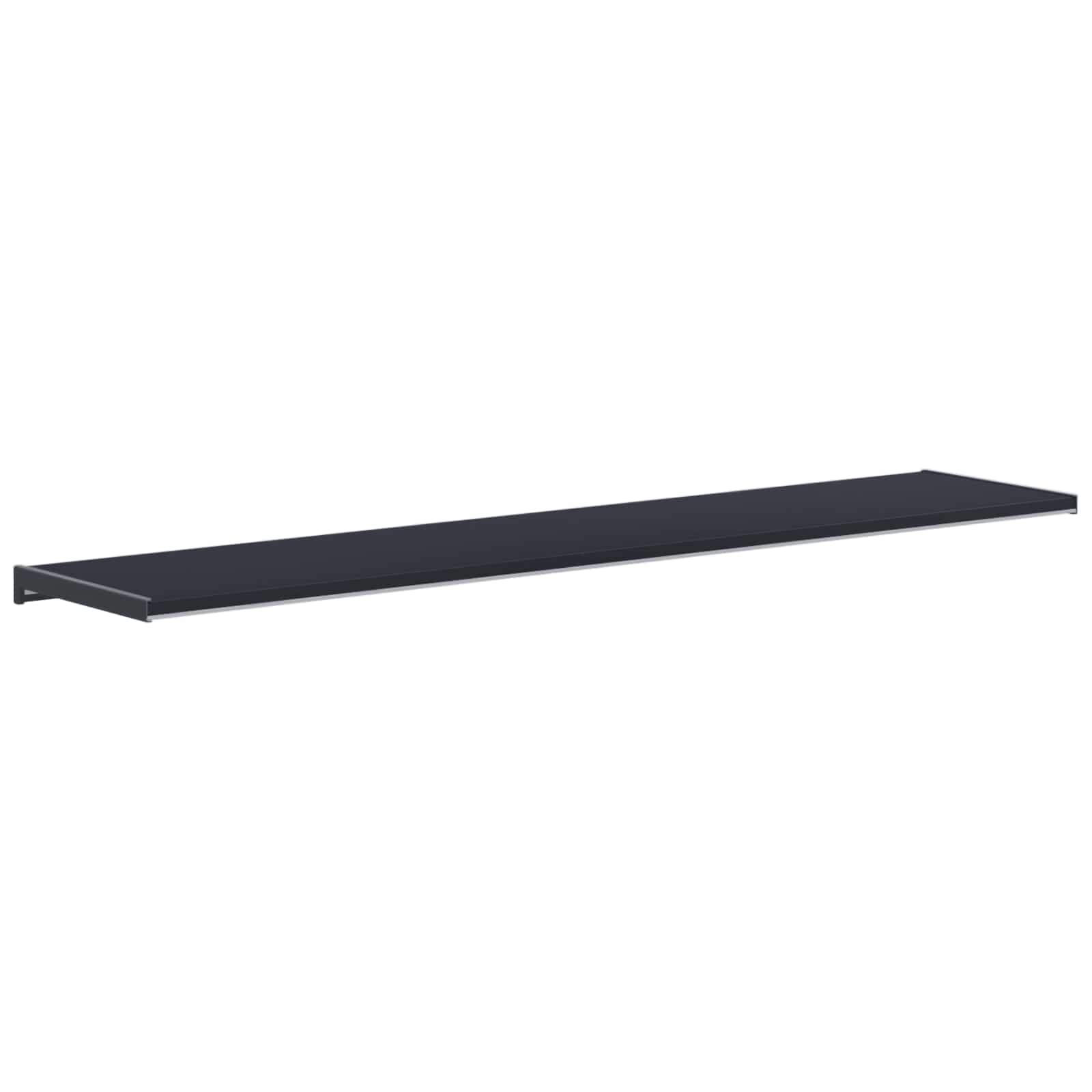 Fensterbank Anthrazit mit Holzmaserung 140 x 25 x 4,5 cm PVC