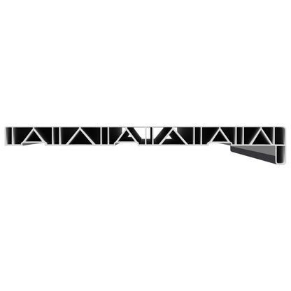 Fensterbank Anthrazit mit Holzmaserung 80 x 30 x 4,5 cm PVC