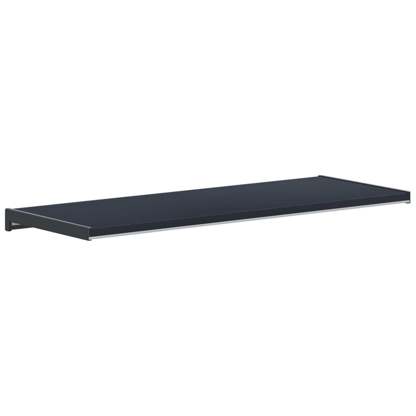 Fensterbank Anthrazit mit Holzmaserung 100 x 30 x 4,5 cm PVC