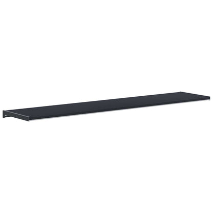 Fensterbank Anthrazit mit Holzmaserung 140 x 30 x 4,5 cm PVC