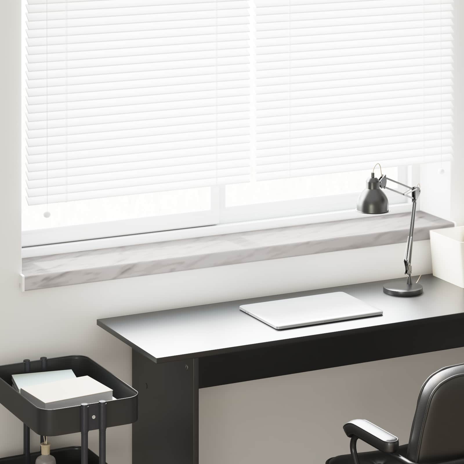 Fensterbank Marmorstruktur 120 x 20 x 4,5 cm PVC