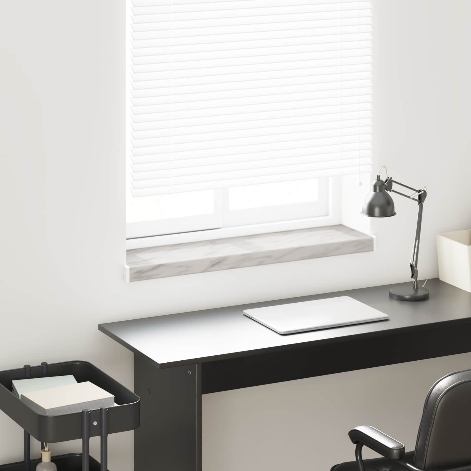 Fensterbank Marmorstruktur 80 x 25 x 4,5 cm PVC