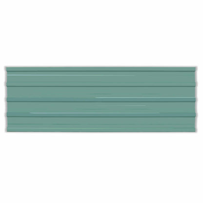 Dachpaneel 12 stk. Grün 129 x 45 cm Verzinkter Stahl
