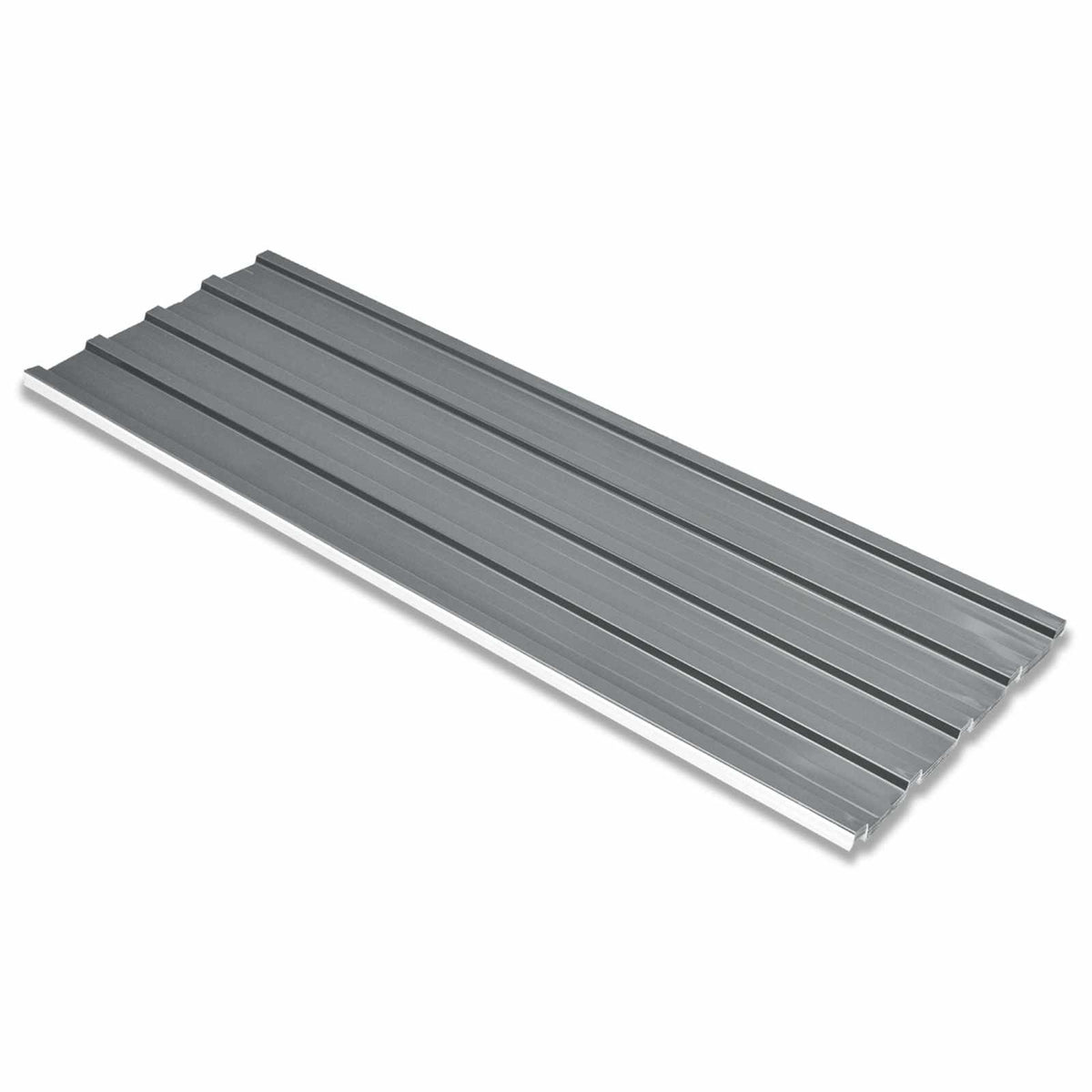 Dachpaneel 12 stk. Grau 129 x 45 cm Verzinkter Stahl
