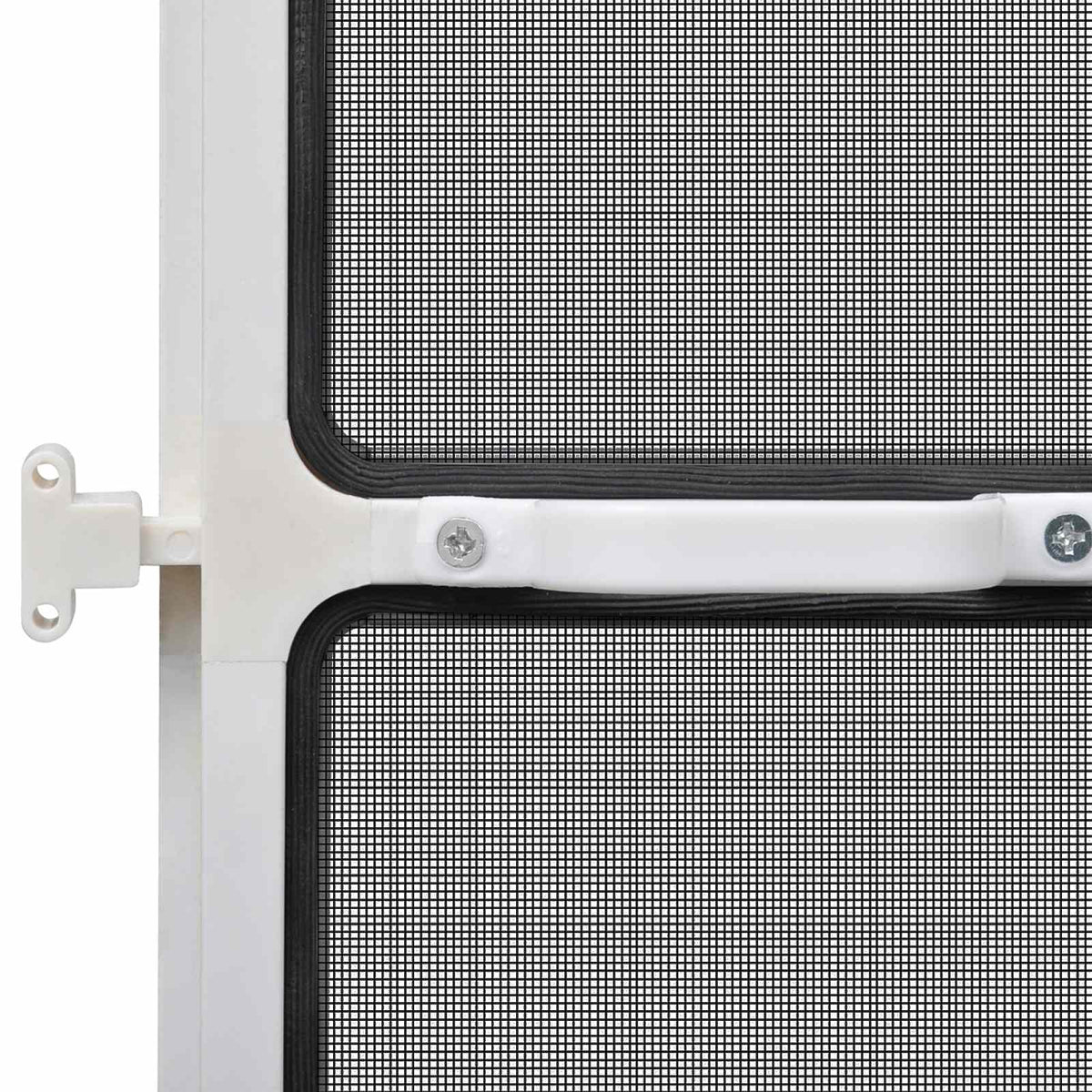 Schwenk-Insektenscreen Weiß und Schwarz 100 x 215 cm