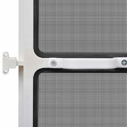 Schwenk-Insektenscreen Weiß und Schwarz 120 x 240 cm