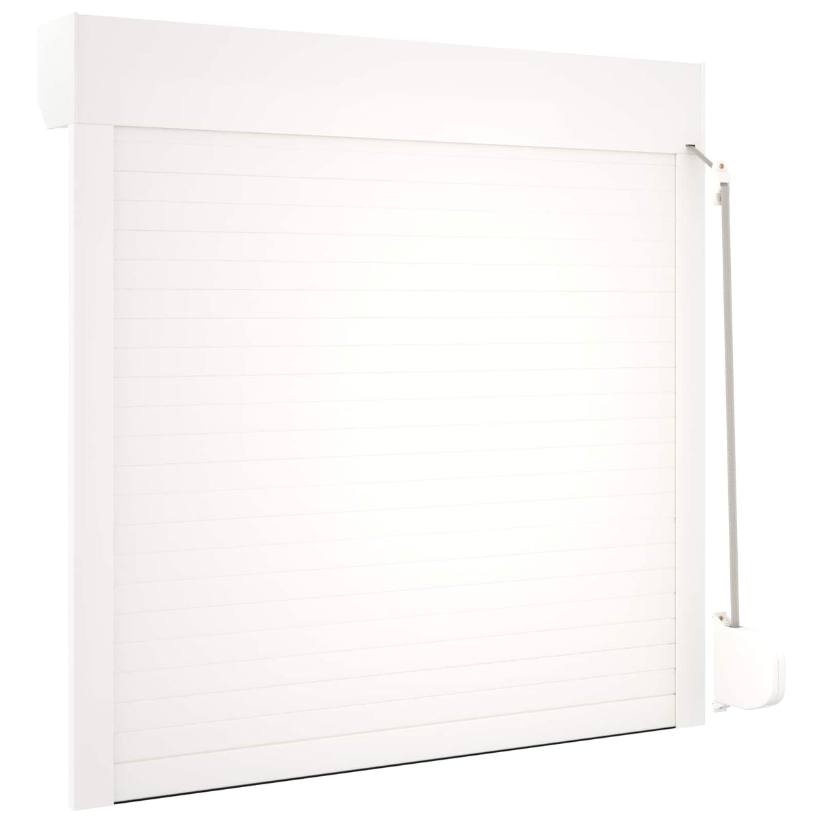 Rollladen Weiß 100 x 100 cm Aluminium und Polyurethan