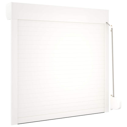 Rollladen Weiß 100 x 100 cm Aluminium und Polyurethan