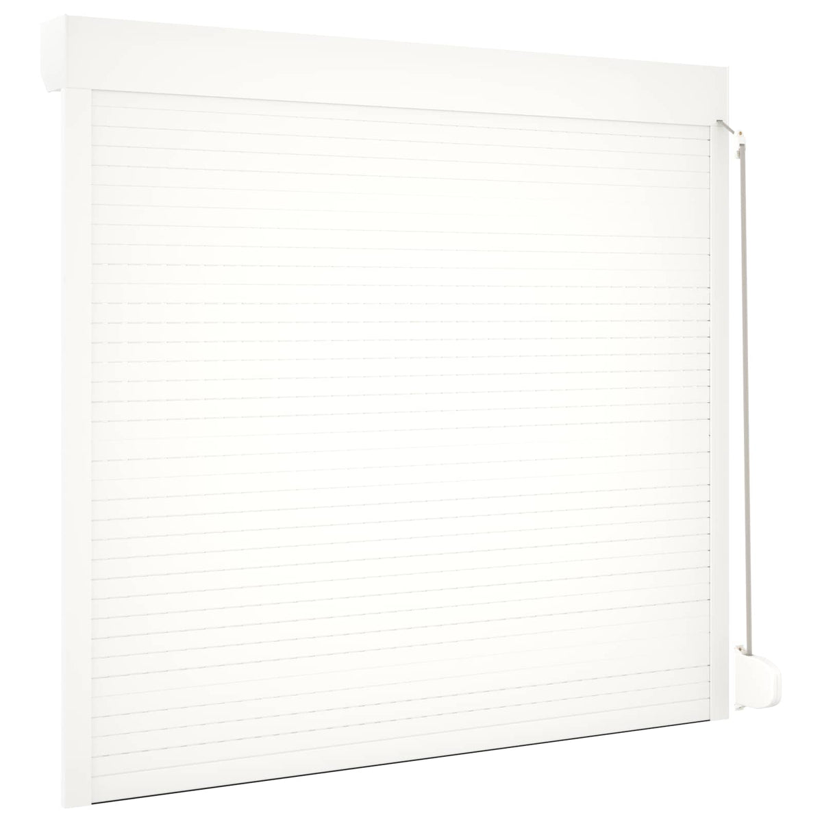 Rollladen Weiß 160 x 150 cm Aluminium und Polyurethan