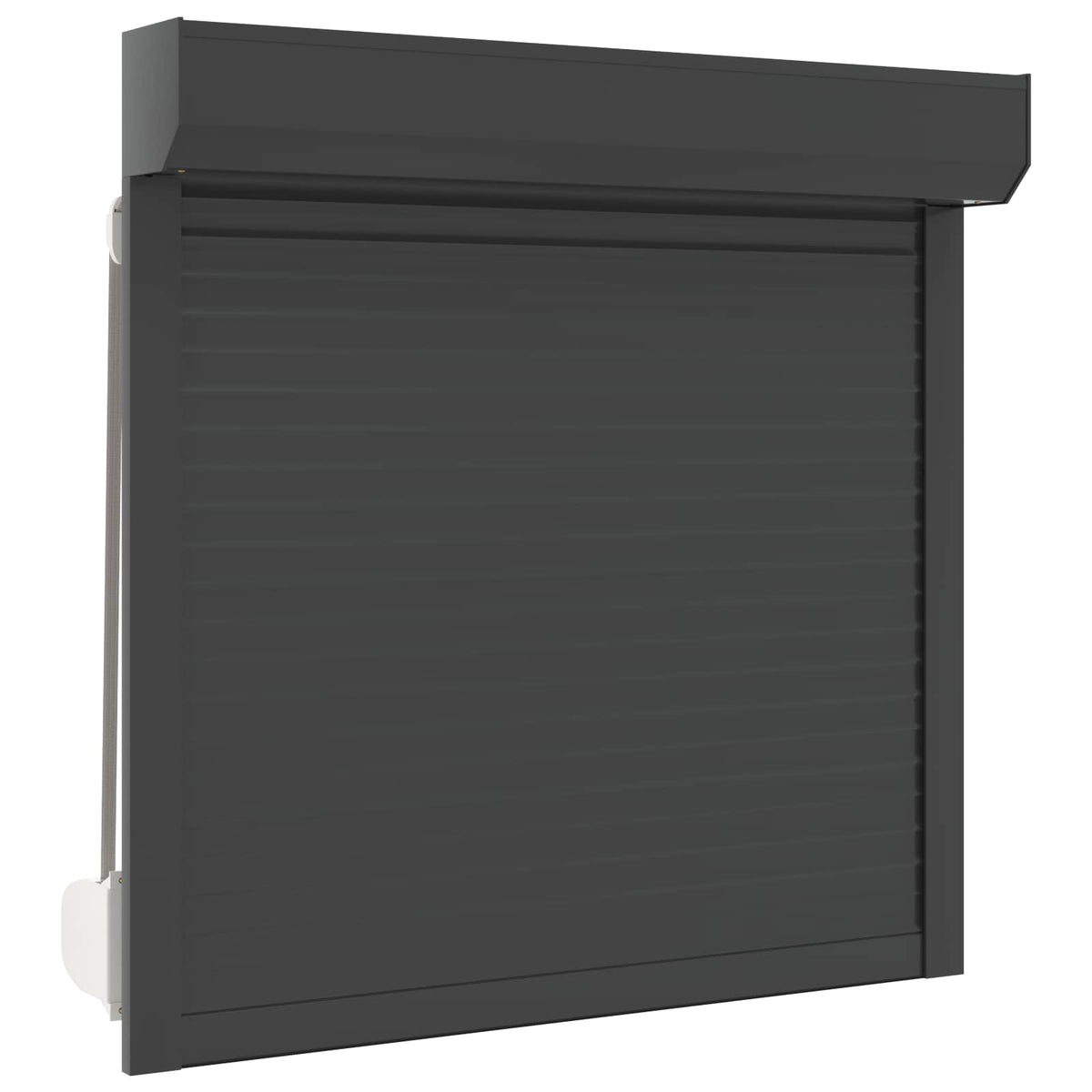 Rollladen Anthrazit 100 x 100 cm Aluminium und Polyurethan