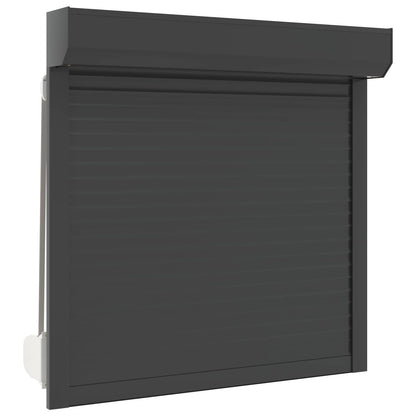 Rollladen Anthrazit 100 x 100 cm Aluminium und Polyurethan
