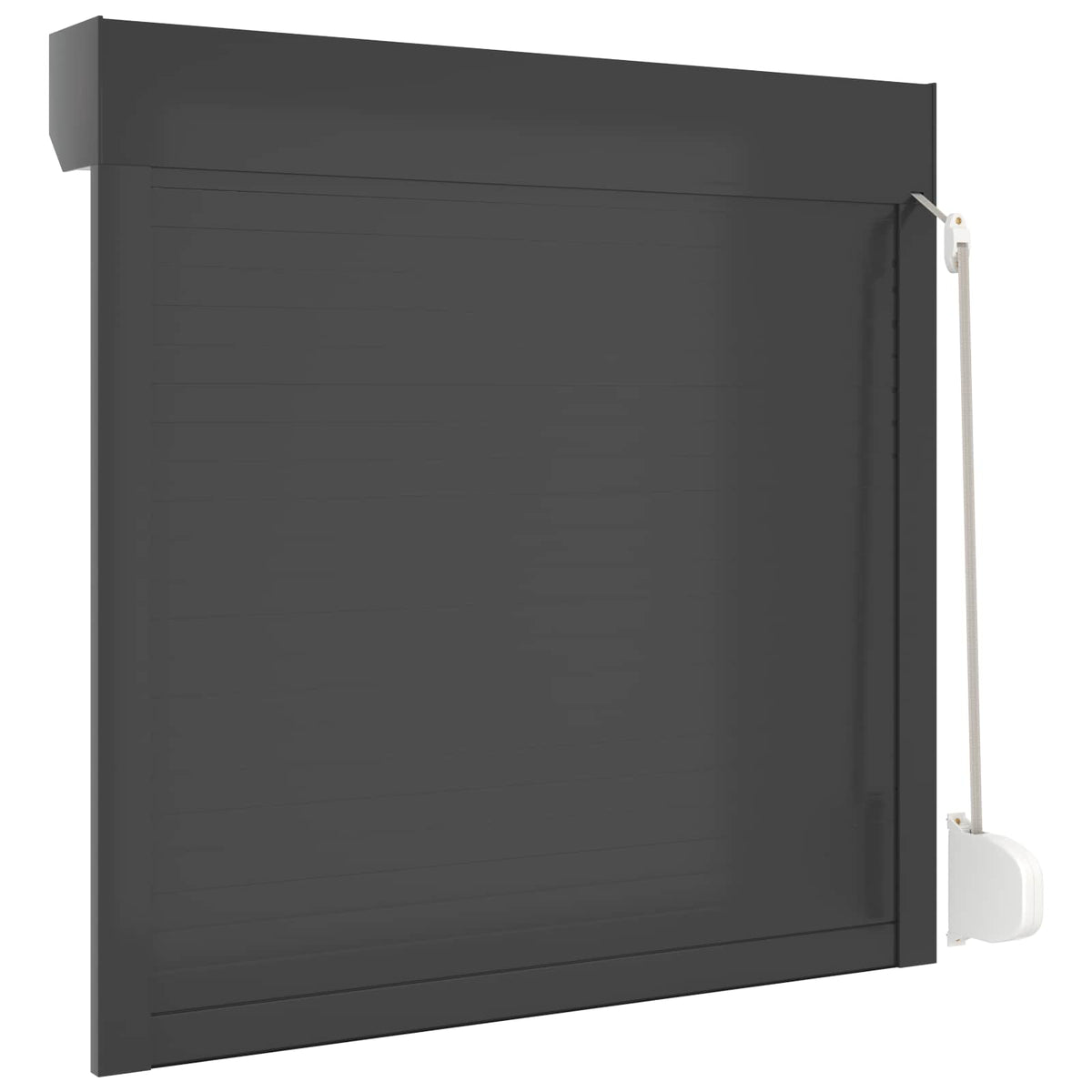 Rollladen Anthrazit 100 x 100 cm Aluminium und Polyurethan
