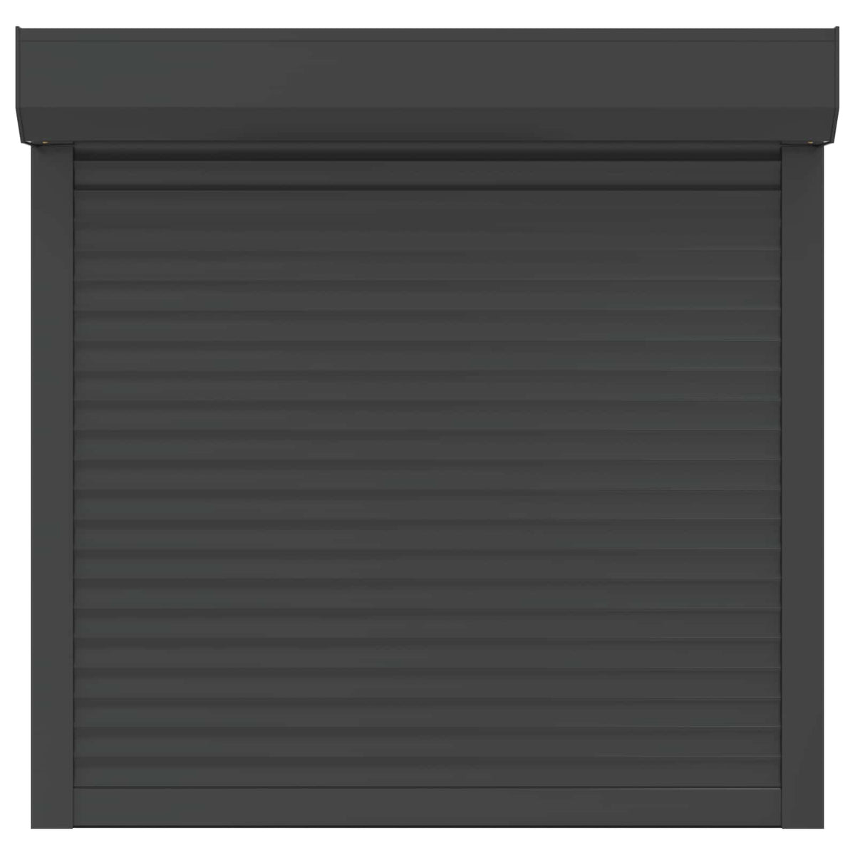Rollladen Anthrazit 100 x 100 cm Aluminium und Polyurethan