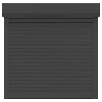Rollladen Anthrazit 100 x 100 cm Aluminium und Polyurethan