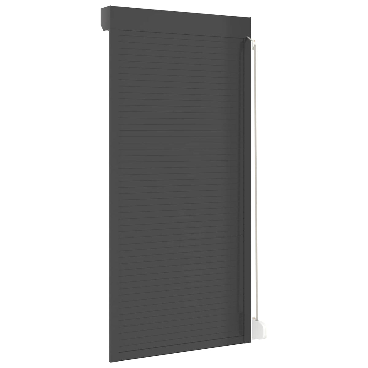 Rollladen Anthrazit 100 x 210 cm Aluminium und Polyurethan