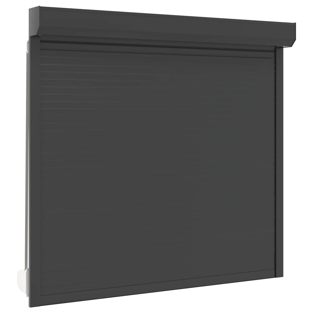 Rollladen Anthrazit 160 x 150 cm Aluminium und Polyurethan