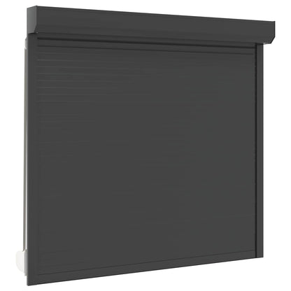 Rollladen Anthrazit 160 x 150 cm Aluminium und Polyurethan