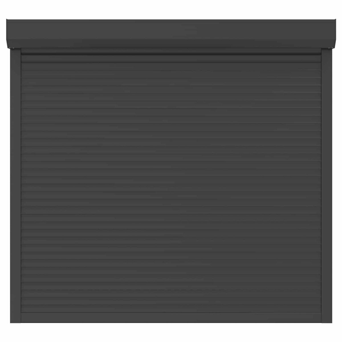 Rollladen Anthrazit 160 x 150 cm Aluminium und Polyurethan