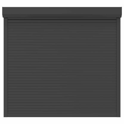 Rollladen Anthrazit 160 x 150 cm Aluminium und Polyurethan