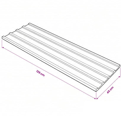 Dachpaneel 12 stk. Braun 129 x 45 cm Verzinkter Stahl