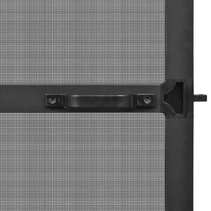 Schwenk-Insektenscreen Anthrazit und Schwarz 100 x 215 cm