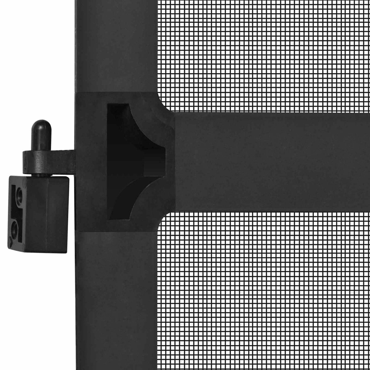 Schwenk-Insektenscreen Anthrazit und Schwarz 100 x 215 cm