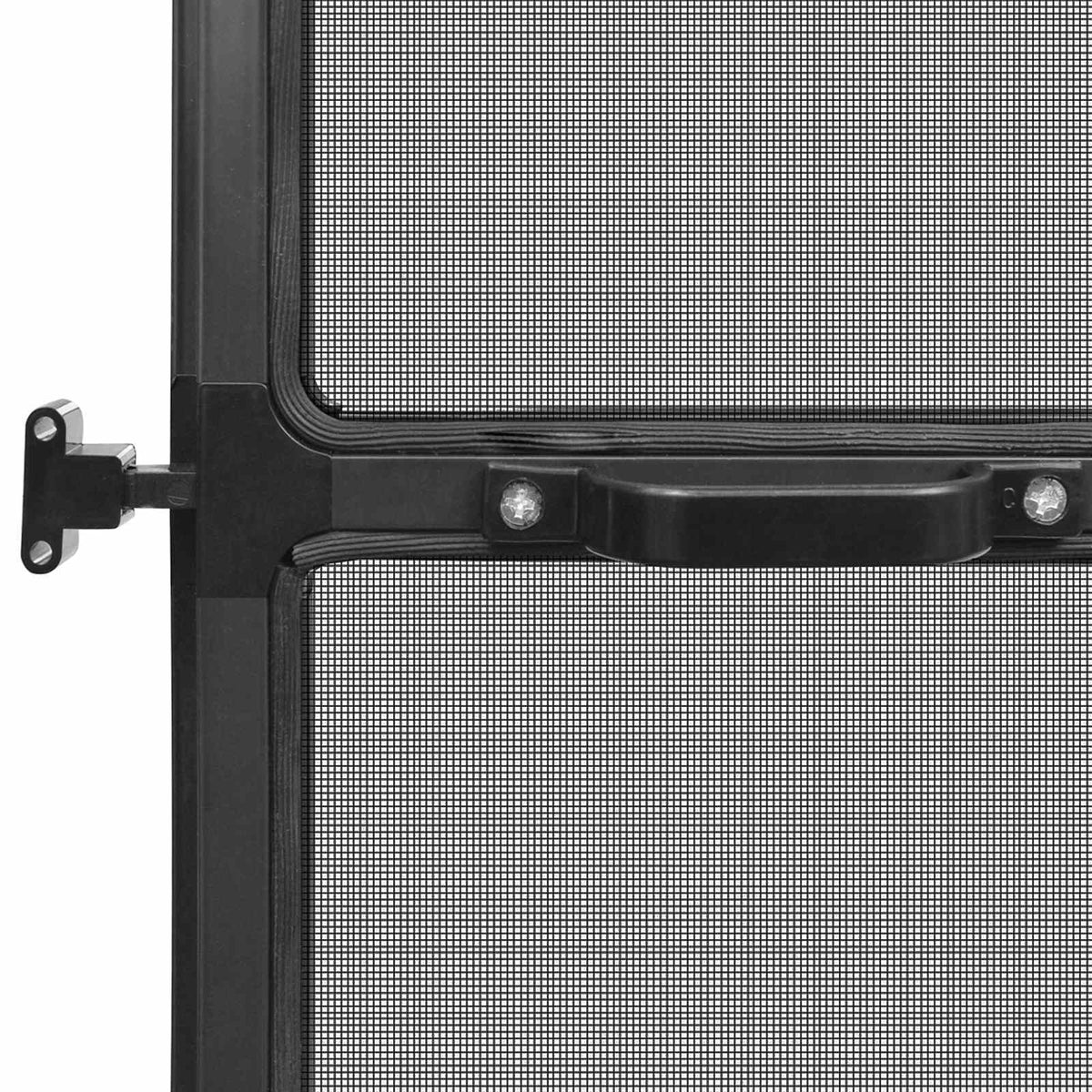 Schwenk-Insektenscreen Anthrazit und Schwarz 100 x 215 cm