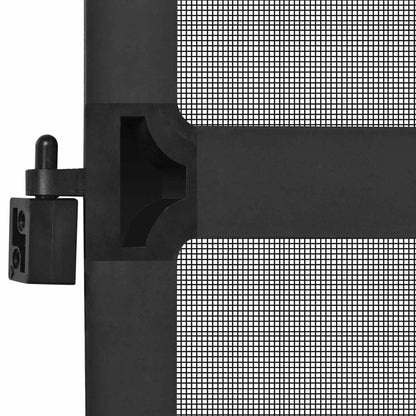 Schwenk-Insektenscreen Anthrazit und Schwarz 120 x 240 cm