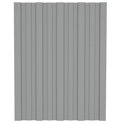 Dachpaneel 36 Stk. Grau 60 x 45 cm Verzinkter Stahl