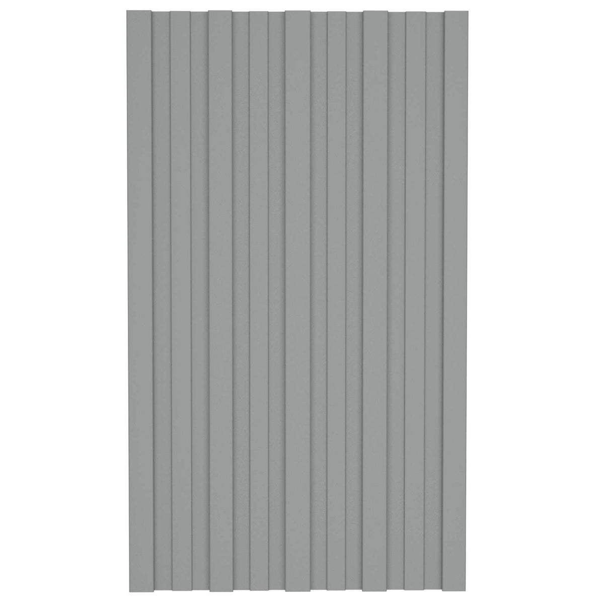 Dachpaneel 12 Stk. Grau 80 x 45 cm Verzinkter Stahl