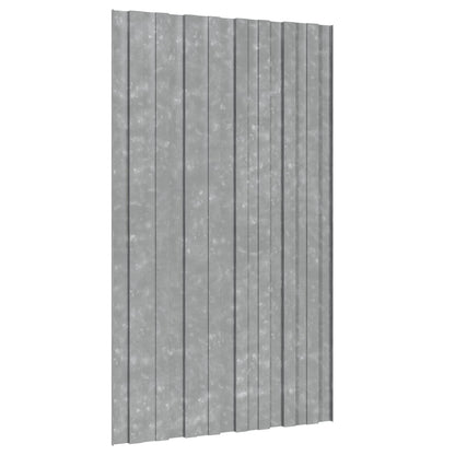 Dachpaneel 36 Stk. Silber 80 x 45 cm Verzinkter Stahl