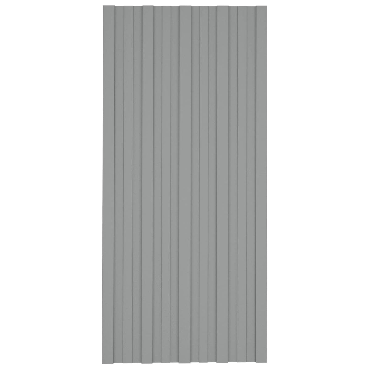Dachpaneel 12 Stk. Grau 100 x 45 cm Verzinkter Stahl