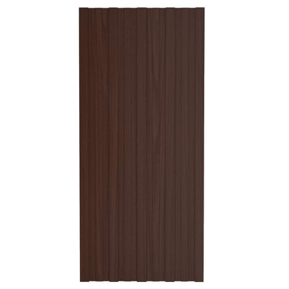Dachpaneel 36 Stk. Braun 100 x 45 cm Verzinkter Stahl
