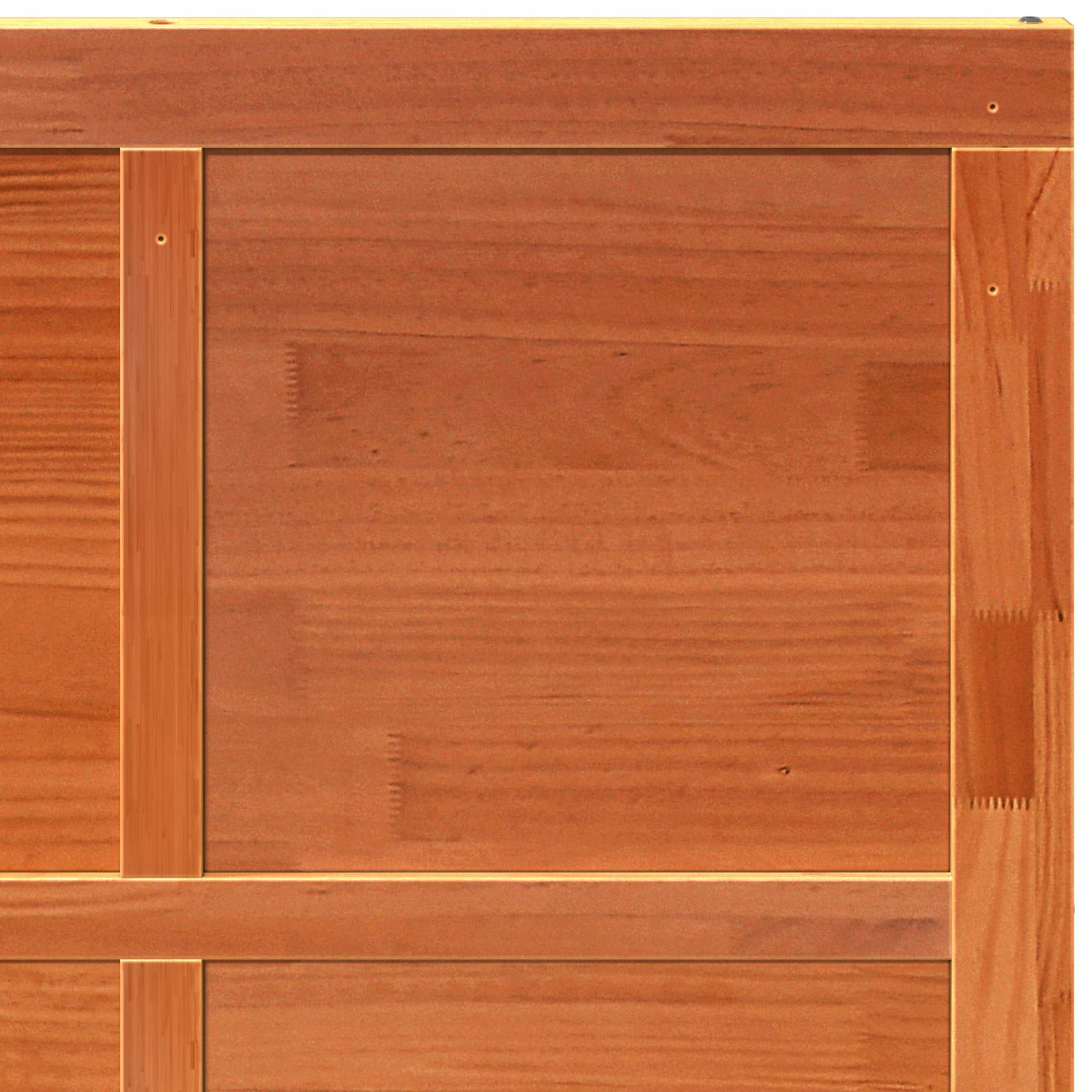 Scheunentür 90 x 2,5 x 208 cm Massives Kiefernholz Wachsbraun