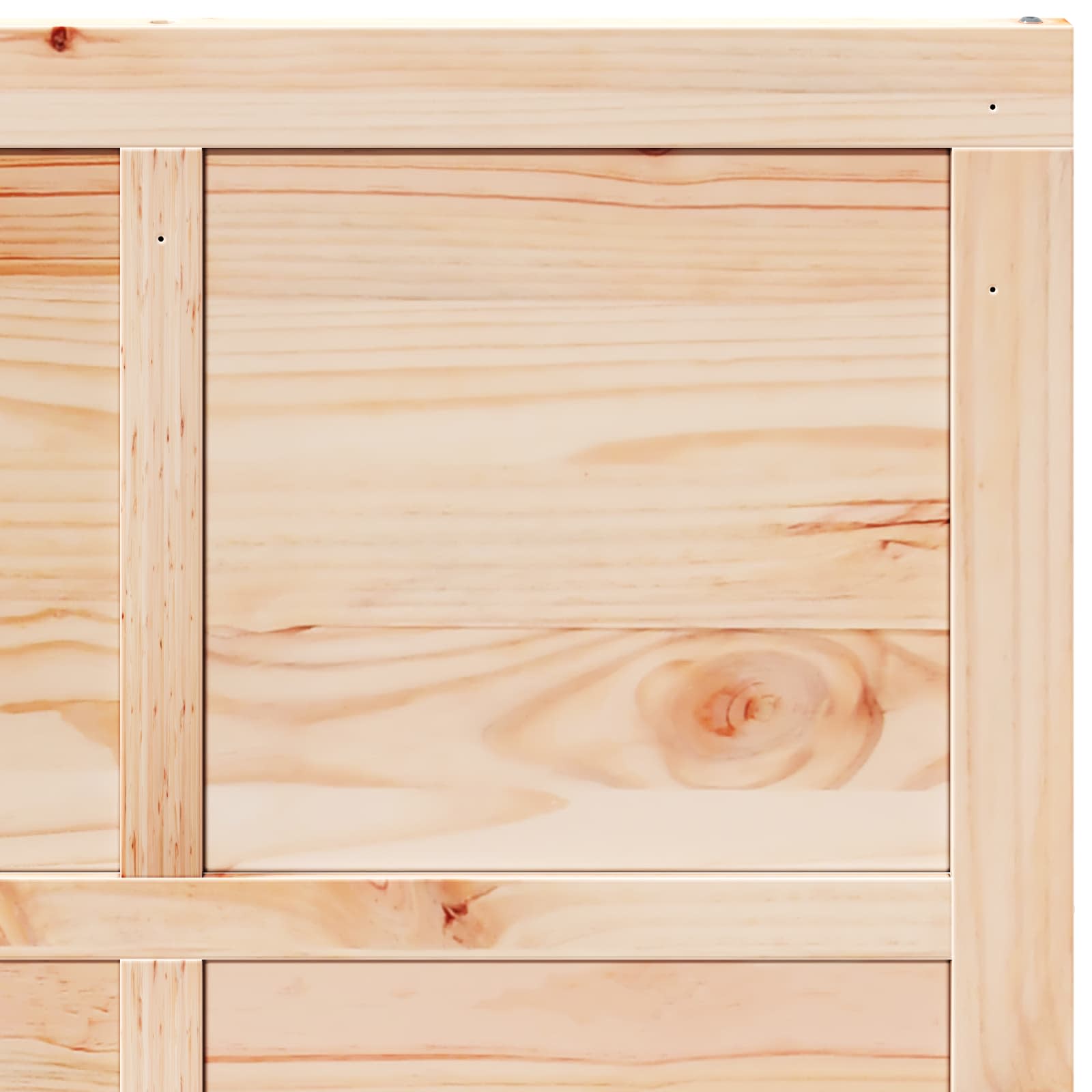 Scheunentür 80 x 2,5 x 208 cm Massives Kiefernholz Natur