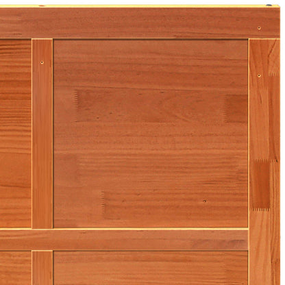 Scheunentür 80 x 2,5 x 208 cm Massives Kiefernholz Wachsbraun