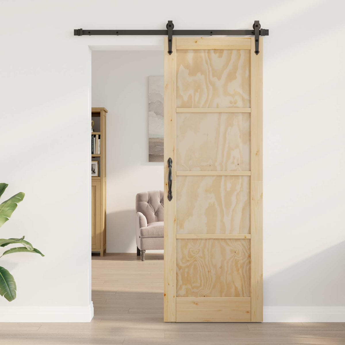 Interior Tür 73,5 x 211 cm Sperrholz Natur