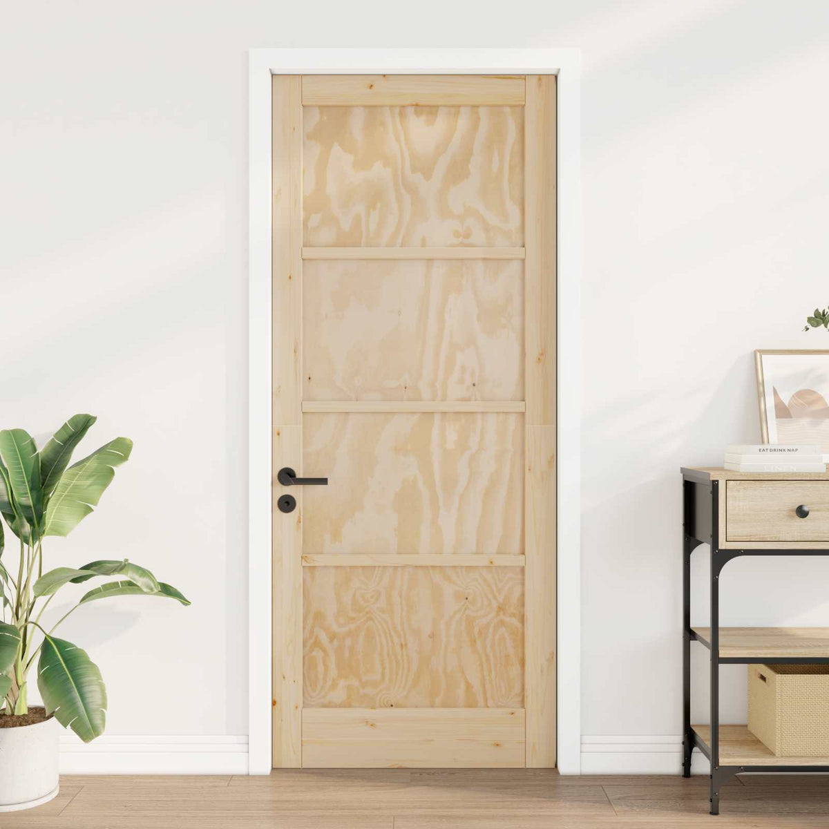 Interior Tür 86 x 211 cm Sperrholz Natur
