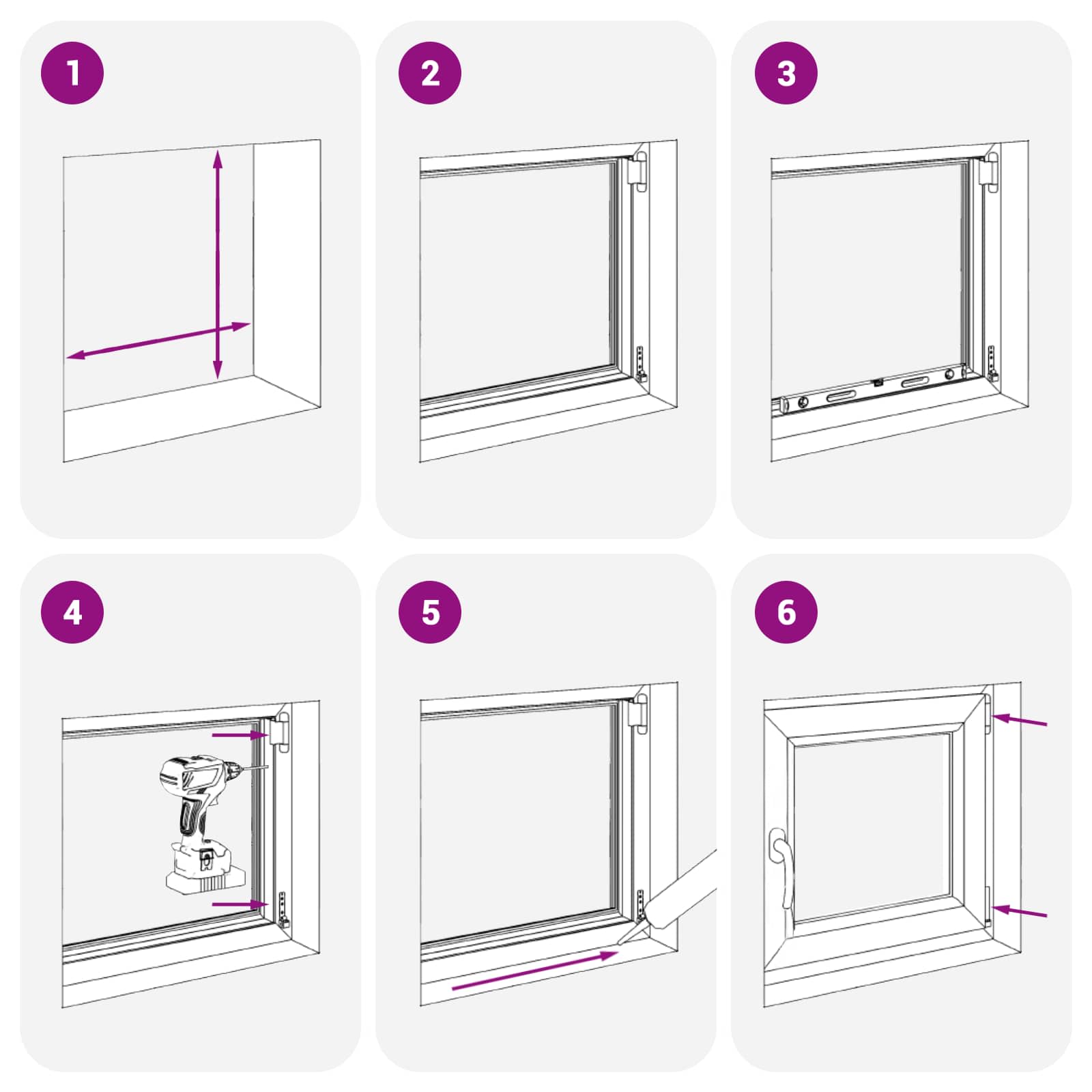 Kipp- und Drehfenster für den Keller RISOR 50 x 75 cm