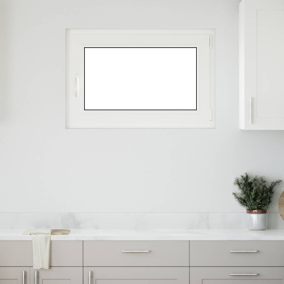 Kellerfenster Innenseite Farbe Weiß RISOR 90 x 50 cm