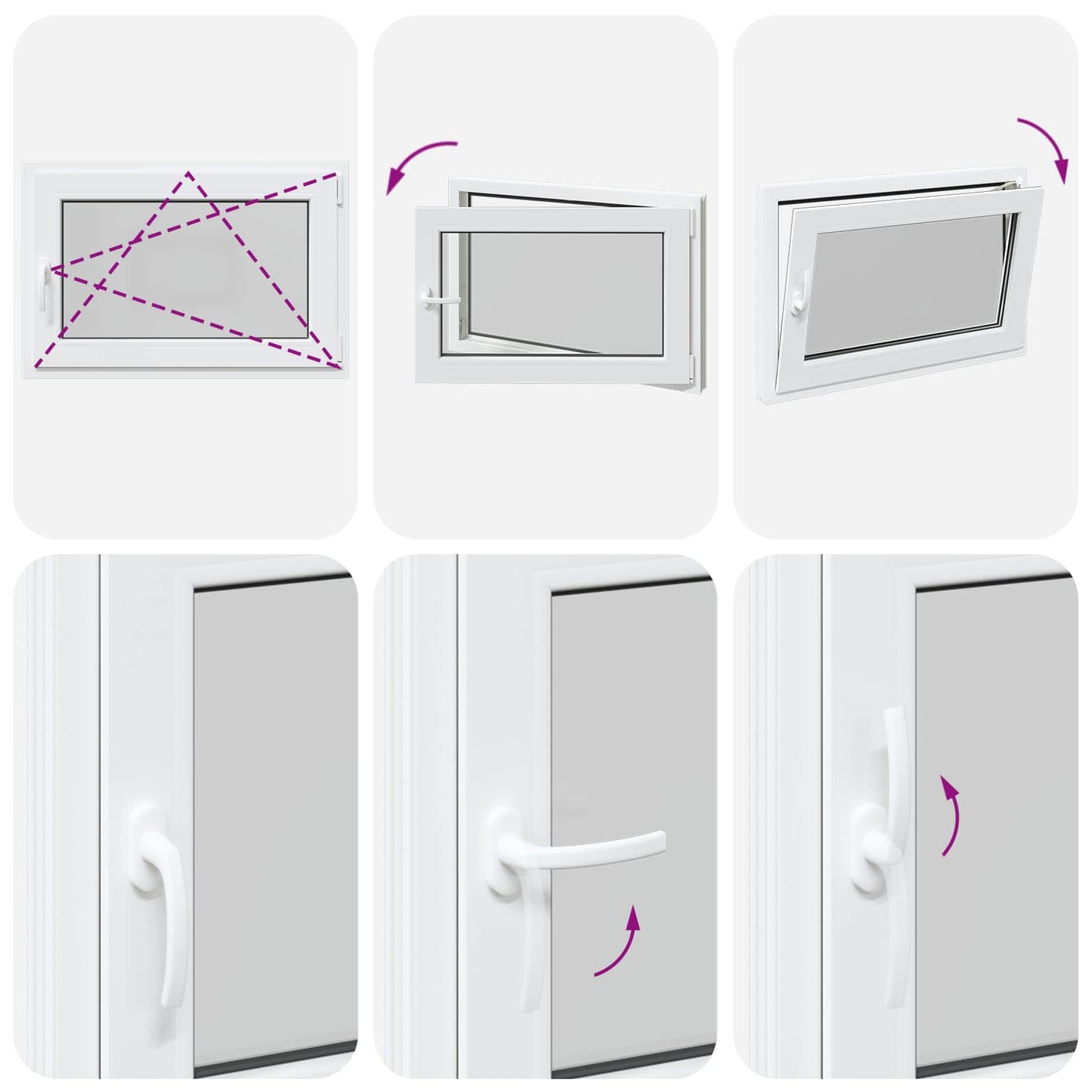Kipp- und Drehfenster für den Keller RISOR 90 x 50 cm