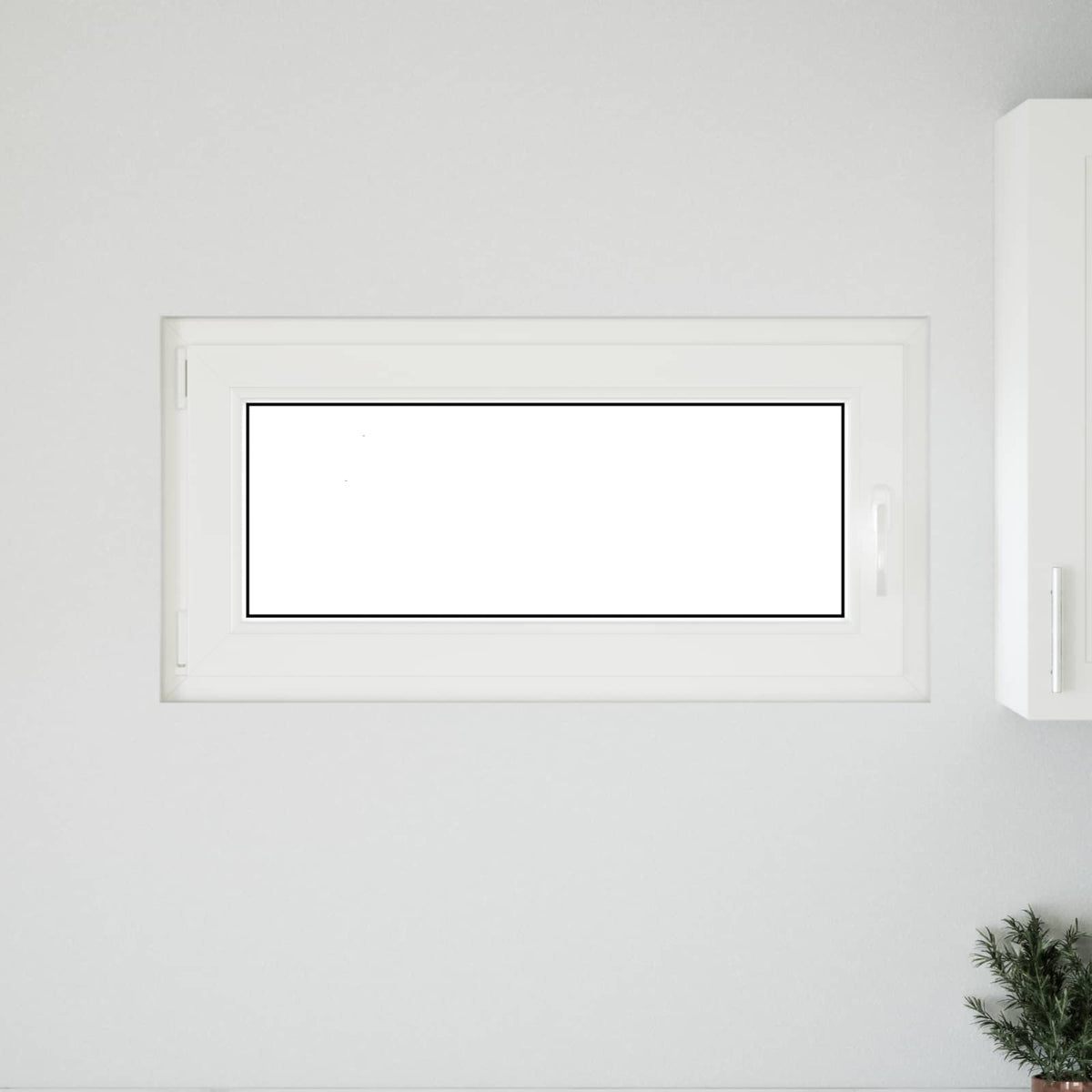 Kellerfenster Innenseite Farbe Weiß RISOR 100 x 50 cm
