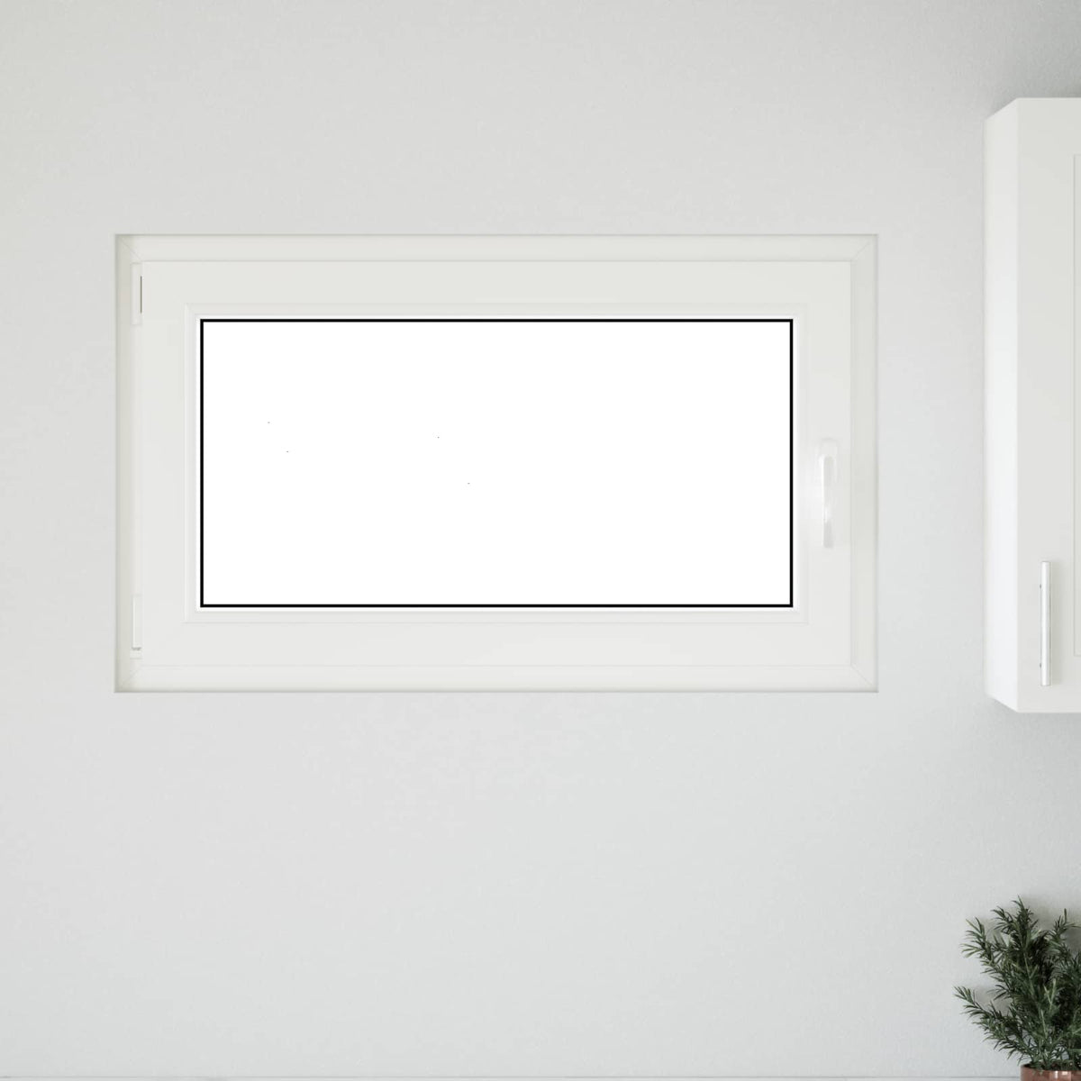 Kellerfenster Innenseite Farbe Weiß RISOR 100 x 60 cm